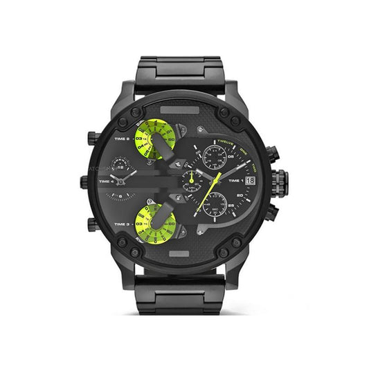 Stainless Steel Chronograph Quartz Watch – Elegant Men’s Luxury Timepiece