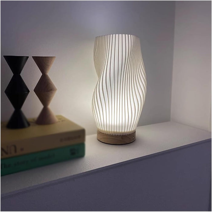 Wavecrest Table Lamp – Soft Glow Designer Lamp with Dimmable Warm & Natural White Light