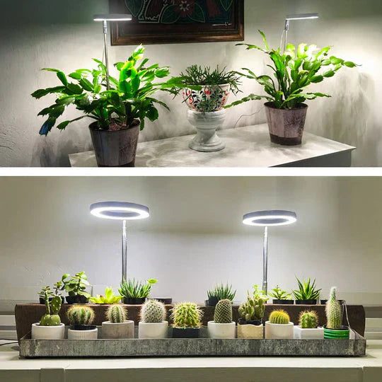 GrowGlow Adjustable LED Plant Lamp – Full Spectrum Grow Light with Timer & USB Power