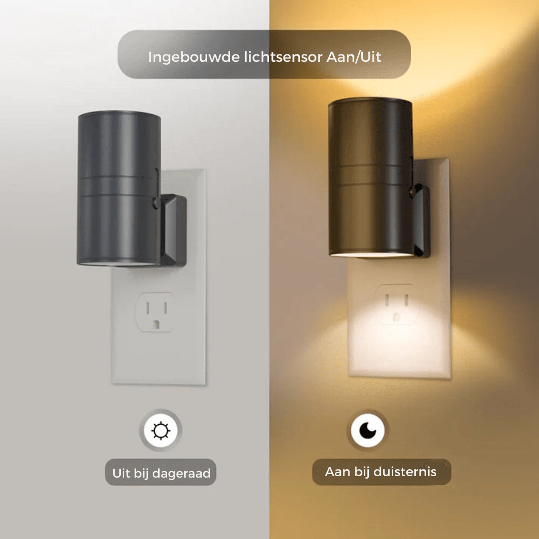 Alova LED Plug-In Wall Light – Dimmable Sensor Lamp for Hallways, Stairs & Bedrooms
