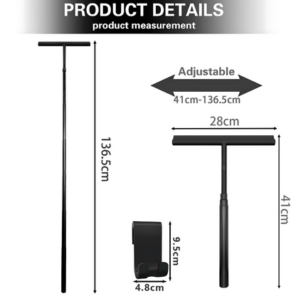 SaniLuxe Telescopic Shower Squeegee – Comfortable & Efficient Bathroom Cleaning Tool