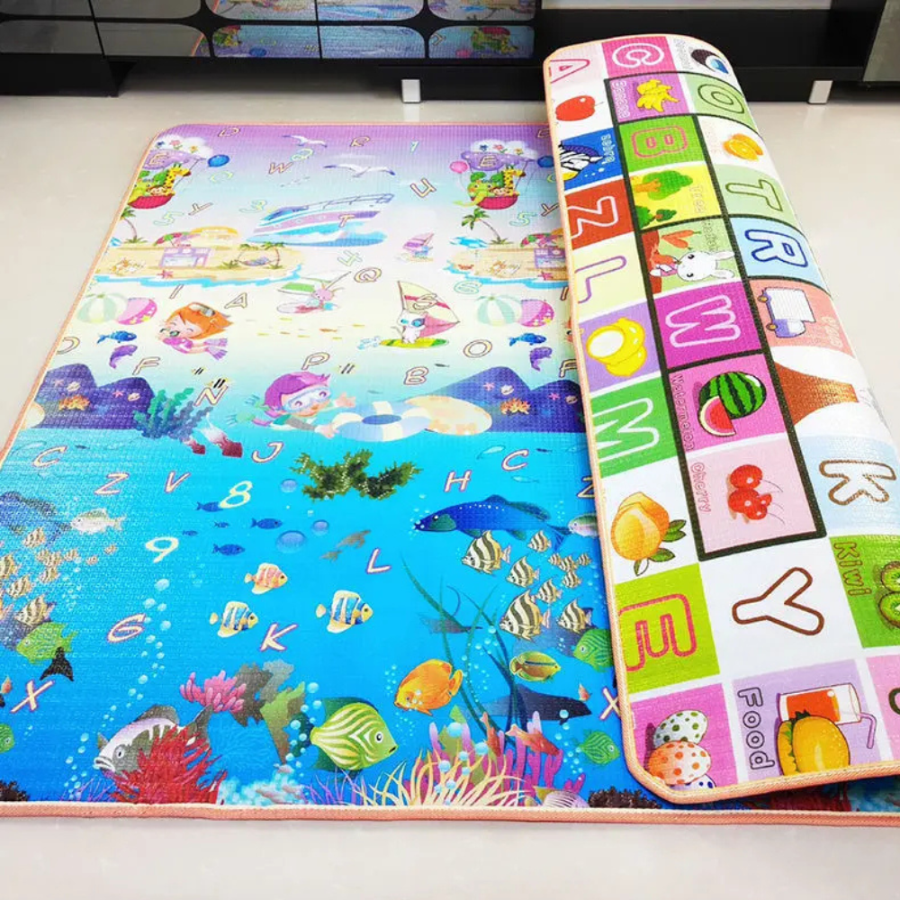 Baby Crawling Foldable Play Mat – Soft, Non-Toxic & Waterproof