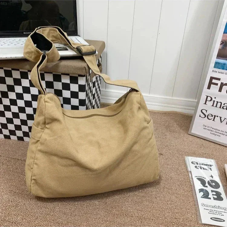 CrossStream – Stylish Canvas Messenger Shoulder Sling Bag for Everyday Use