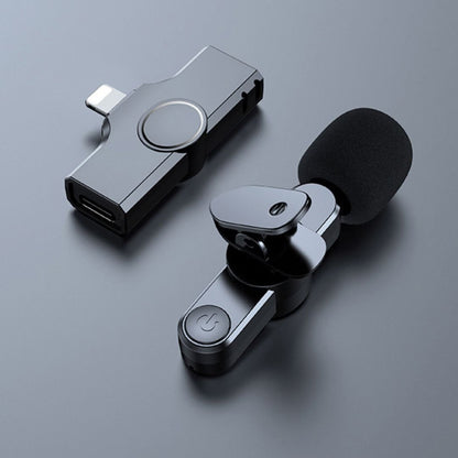 Wireless Mini Microphone for Smartphone – Lavalier Mic with Noise Reduction & 10h Battery