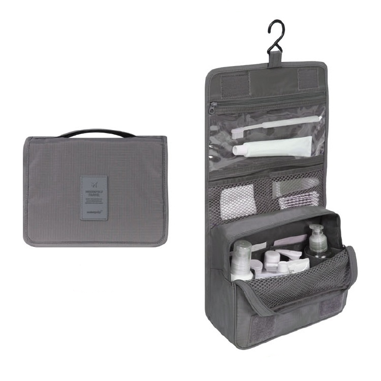 TravelEase –  Water-Resistant Travel Toiletry Bag with Hanging Hook