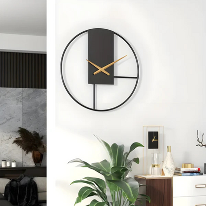 Aurum | Minimalist Silent Wall Clock – Stylish Large Decorative Timepiece