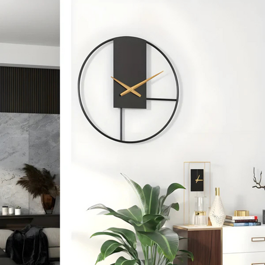 Aurum | Minimalist Silent Wall Clock – Stylish Large Decorative Timepiece