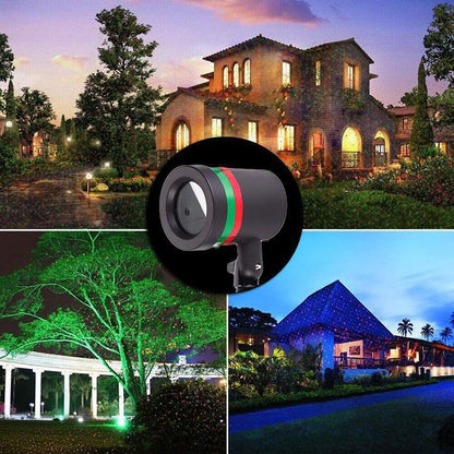 StarGlow Laser Projector Light – Red & Green Outdoor Laser Show for Home & Garden