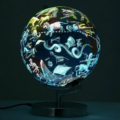 World Globe LED Constellation Map & Floating Night Light – Electromagnetic Levitation Globe