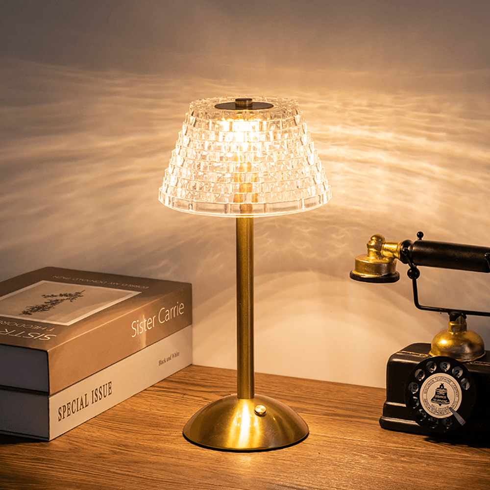 LumiFleur Wireless LED Table Lamp – Elegant Rechargeable Light with Warm Glow