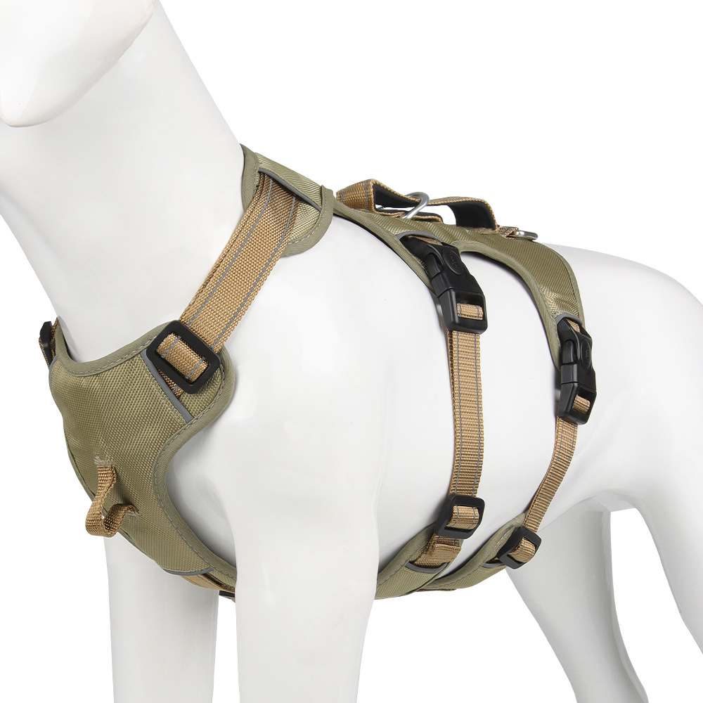 GripGuard Reflective No-Pull Dog Harness – Escape-Proof and Adjustable for Safe Walks