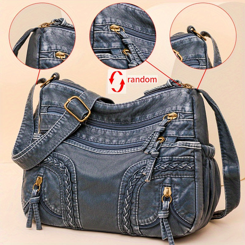 WeaveStyle | Elegant Woven Shoulder Bag – Lightweight, Spacious & Stylish Everyday Handbag