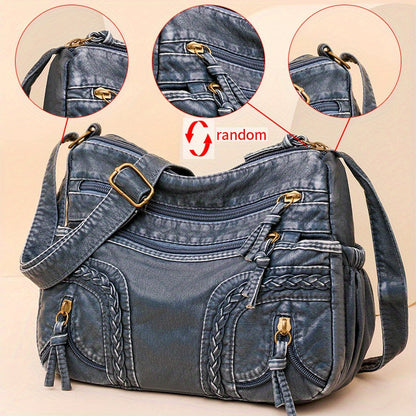 WeaveStyle | Elegant Woven Shoulder Bag – Lightweight, Spacious & Stylish Everyday Handbag