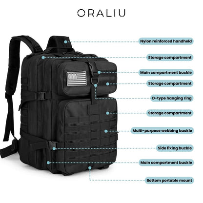 Emergency Tactical Backpack – Waterproof, Essential for Survival
