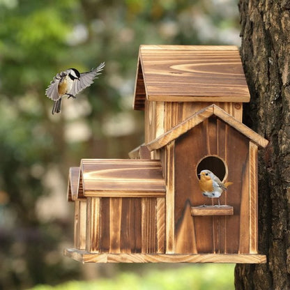NatureNest – Stylish Handmade Wooden Birdhouse for Garden & Wildlife