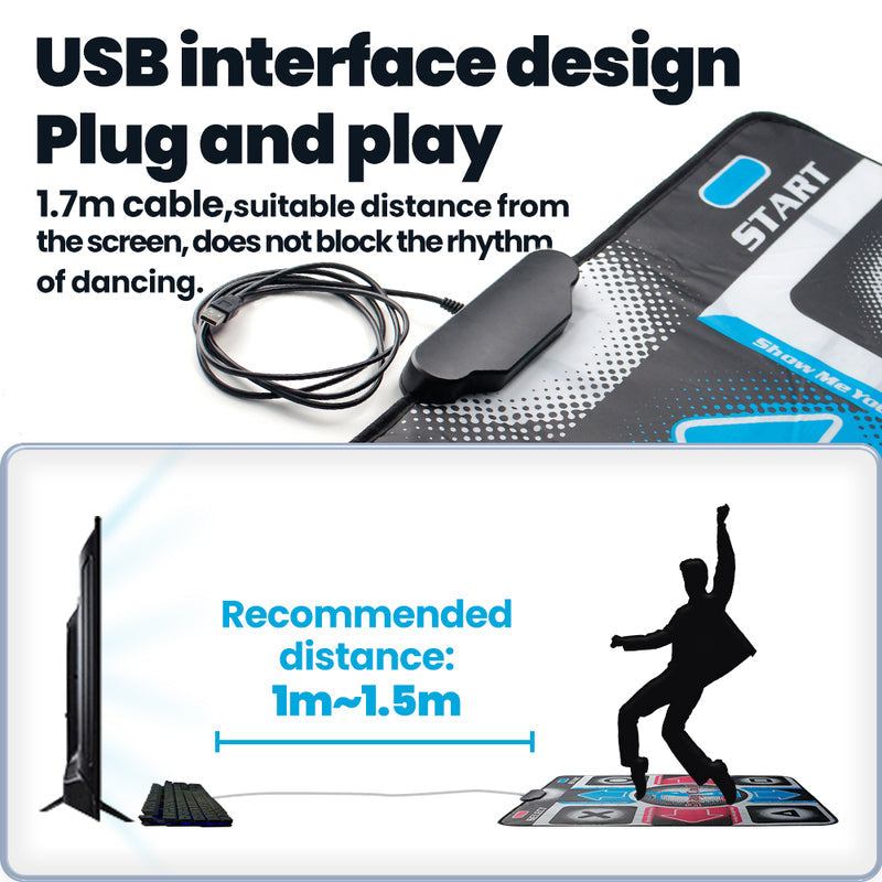 GroovePlay – Interactive Home Dance Mat for Kids & Adults | TV & PC Compatible