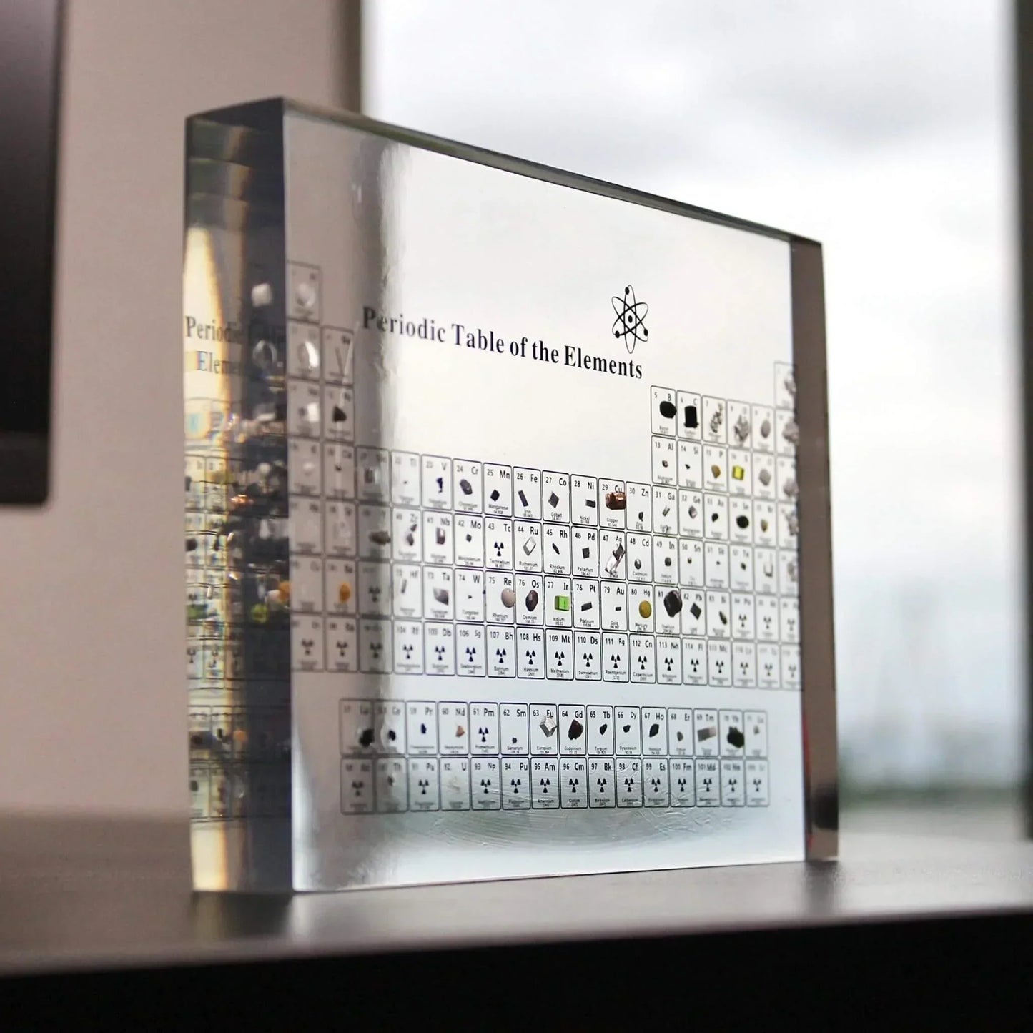 AtomVault | Educational Periodic Table Display with Real Elements – Premium Glass Science Decor