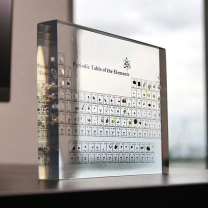 AtomVault | Educational Periodic Table Display with Real Elements – Premium Glass Science Decor