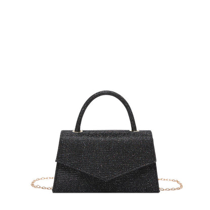 AMALIA | Women’s Handbag – Small Square Luxury Bag with Diamond Pattern & Gold Chain Strap