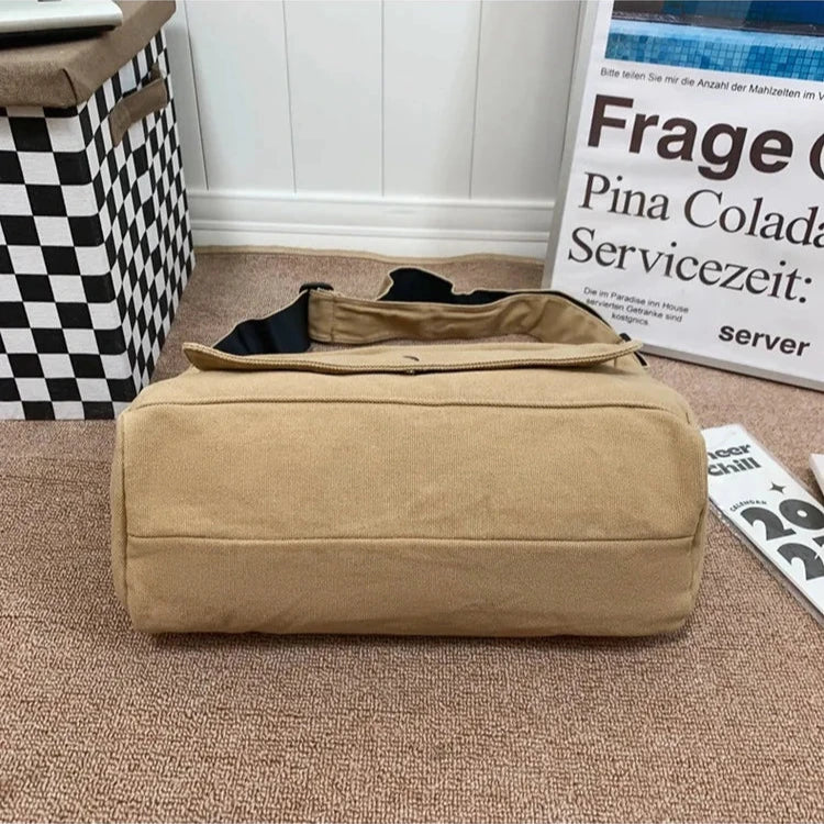 CrossStream – Stylish Canvas Messenger Shoulder Sling Bag for Everyday Use