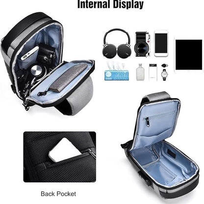 Leo Large Anti-Theft Travel Crossbody Bag – Water-Resistant Secure Shoulder Bag for Men & Women