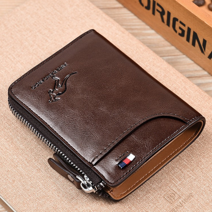 WalletPro – Men’s Genuine Leather RFID Anti-Theft Wallet