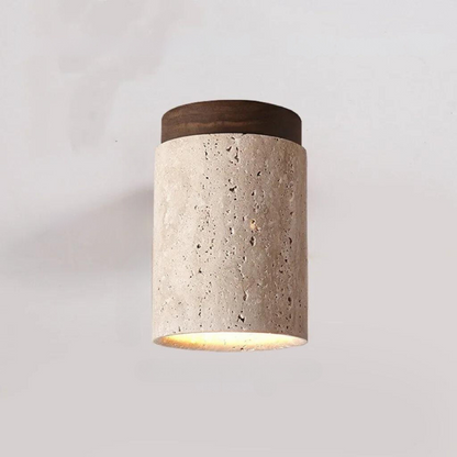 ÉclatPierre – Elegant Travertine Recessed LED Light