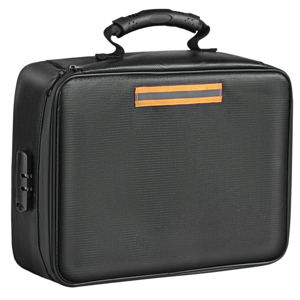 Waterproof Fireproof Document and Cash Safe Bag with Secure Lock