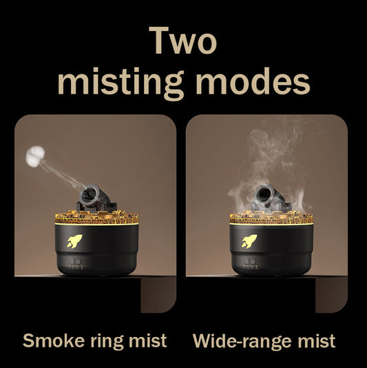 MistLava | Cannon Humidifier & Aroma Diffuser with Water Mist, Lava Effect & Night Light
