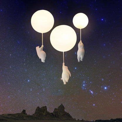 CloudBear Kids Ceiling Light – Bear & Balloon LED Pendant Lamp for Nursery and Bedroom Decor