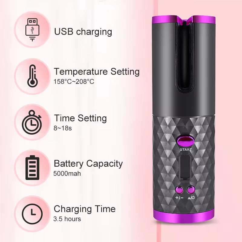 Amara | Wireless Automatic Curling Iron