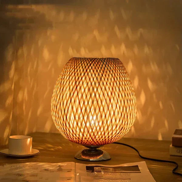 Stylish Bamboo Lamp | Natural Touch for a Warm & Cozy Atmosphere