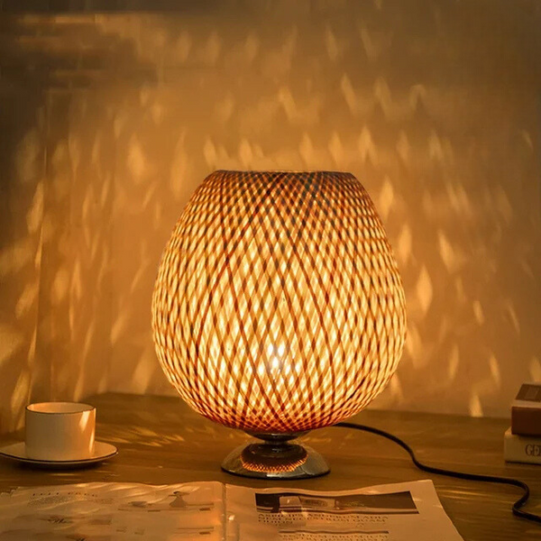 Stylish Bamboo Lamp | Natural Touch for a Warm & Cozy Atmosphere