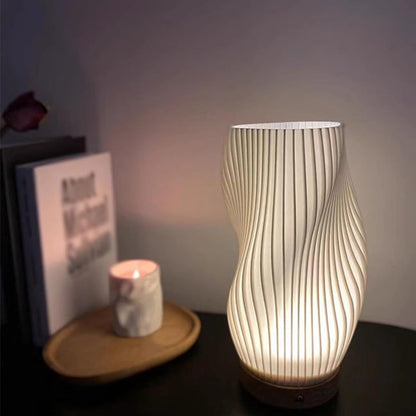 Wavecrest Table Lamp – Soft Glow Designer Lamp with Dimmable Warm & Natural White Light