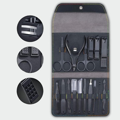 14-Piece Premium Nail Care Set – Complete Manicure & Pedicure Kit with Storage Case