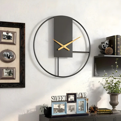 Aurum | Minimalist Silent Wall Clock – Stylish Large Decorative Timepiece
