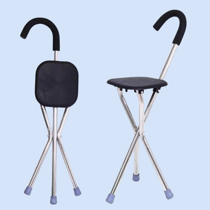 CrutchSeat Folding Stool for Crutch Users – Ergonomic, Lightweight & Portable Seating Support