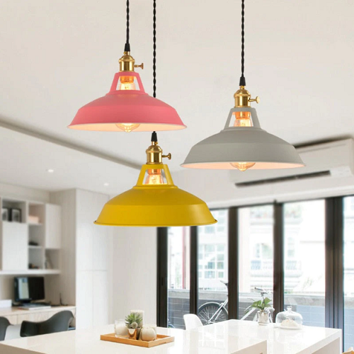 PastelAura – Vintage Pastel Metal Pendant Light for a Soft & Stylish Ambience