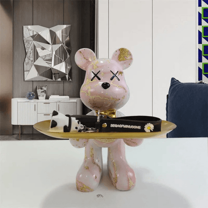 Artistic Bear Storage Tray – Stylish Home Decor & Functional Organizer