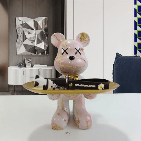 Artistic Bear Storage Tray – Stylish Home Decor & Functional Organizer