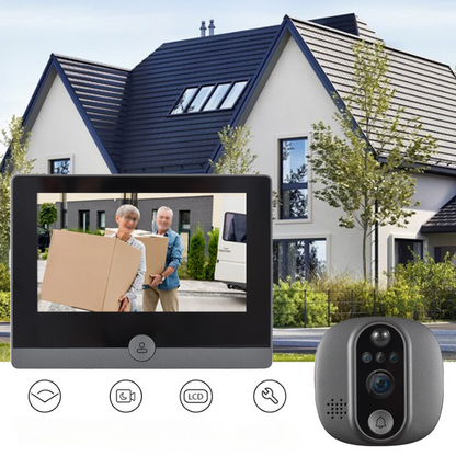 PorteClair - Wireless Doorbell with 120° Angle and Night Vision