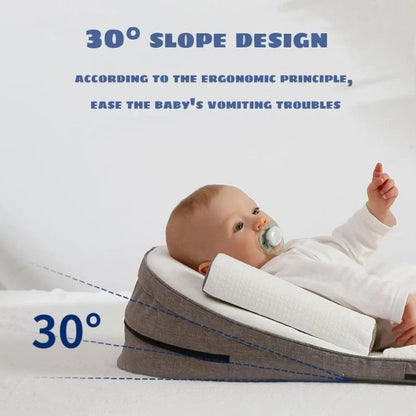 CozySlope | Baby Wedge Pillow – Anti-Reflux Side Sleeper Support Cushion for Newborns