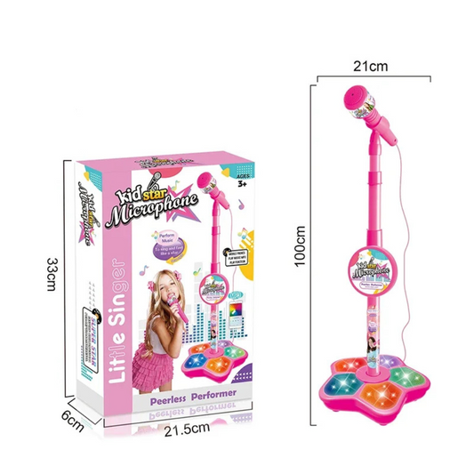 Kids Karaoke Microphone with Adjustable Stand – Interactive Singing & Music Toy