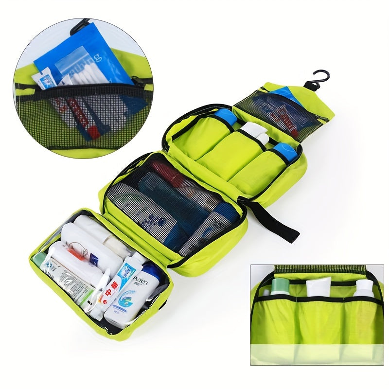 Compact Hanging Toiletry Organiser – Travel Bathroom Storage Bag