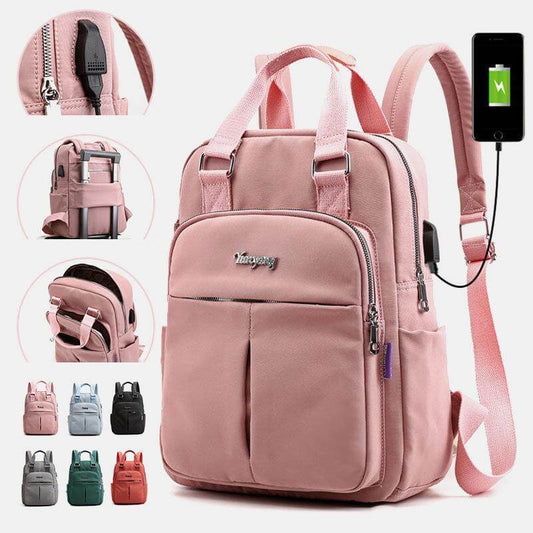 Waterproof Multifunction Backpack – Durable Travel, Work & School Bag with USB Charging Port