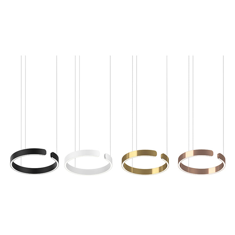 ModernLuxe | Contemporary Circle LED Pendant Light – for Bedroom, Dining Room & Living Room