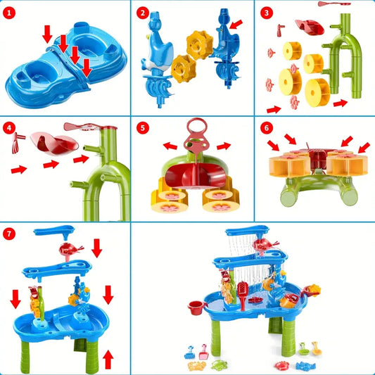 3-Layer Sand and Water Table | Fun & Educational Playset for Kids Ages 1–5