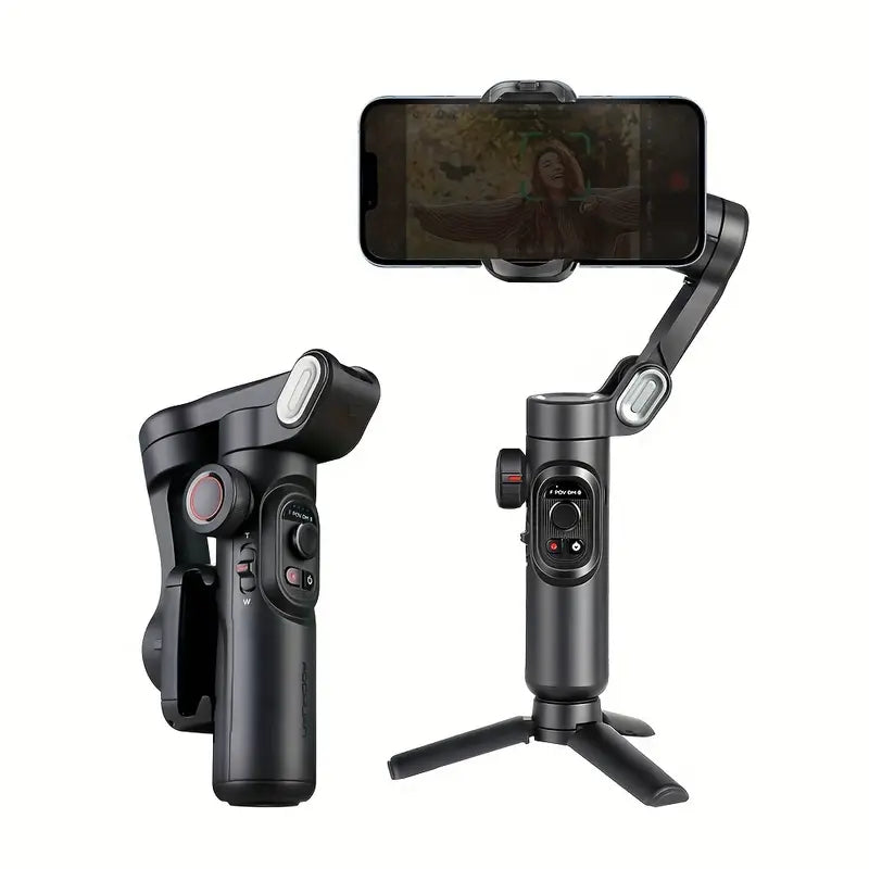 SmartPro Smartphone Gimbal Stabiliser – Foldable 3-Axis Handheld Stabiliser for iPhone & Android