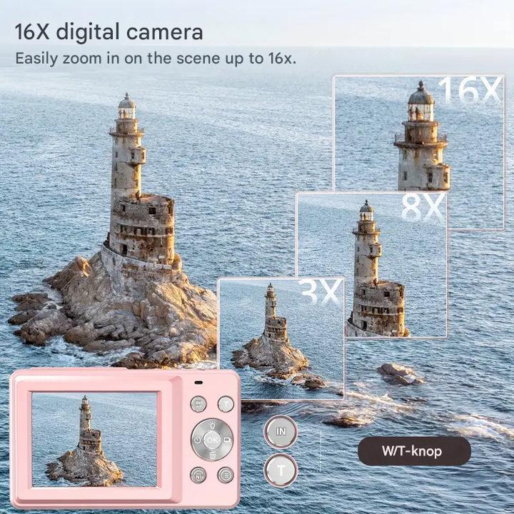 Vintage Digital Camera – Snapora | Retro Style Compact Camera with 1080p HD