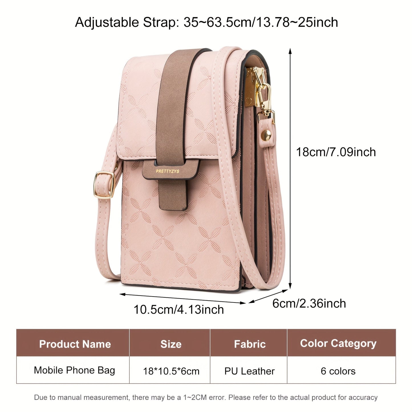 Lily Compact Anti-Theft Crossbody Bag – Lightweight & Secure Travel Shoulder Bag for Women